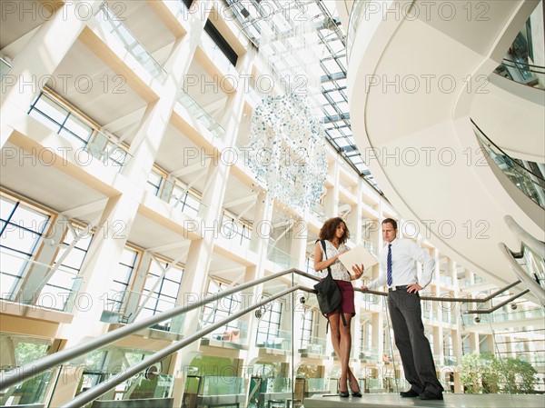 Man and woman discussing