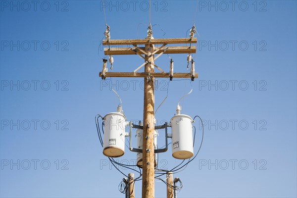 Power lines and transformer