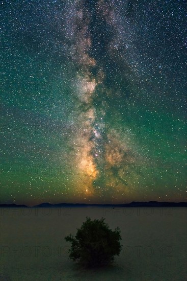 Milky Way over landscape at night