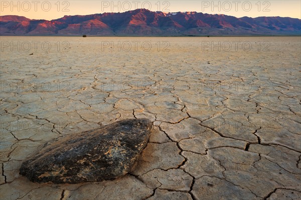 Desert landscape at sunset