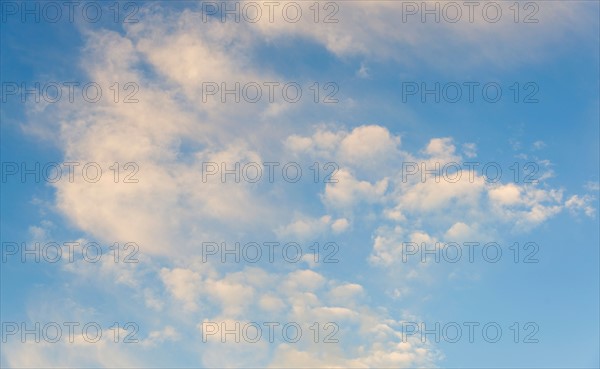 Blue sky with clouds.