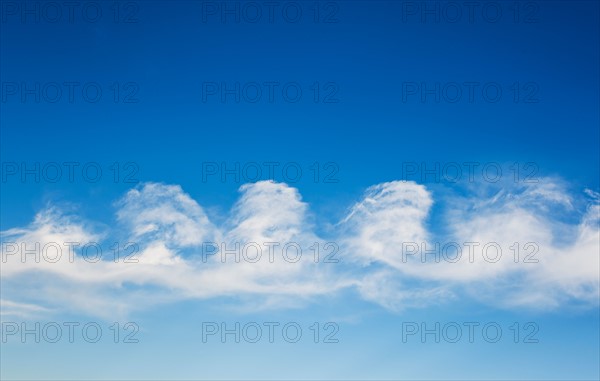 Blue sky with clouds.