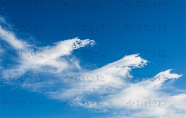 Blue sky with clouds.