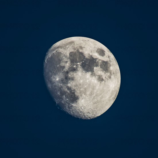 Moon on dark sky.