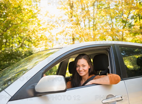 Woman driving car. Photo: Jamie Grill