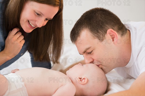 Family with baby boy (2-5 months). Photo: Jamie Grill