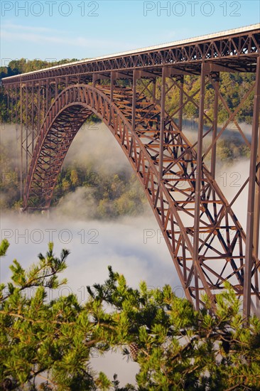 Bridge in fog. Photo : Henryk Sadura