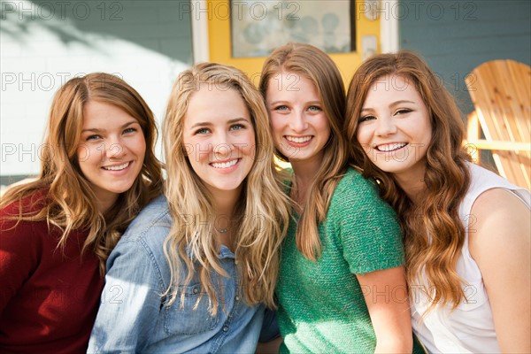 Portrait of four friends. Photo: Jessica Peterson