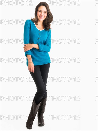 Studio shot of young woman.