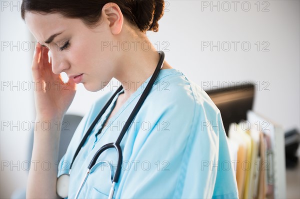 Portrait of female doctor in hospital uniform