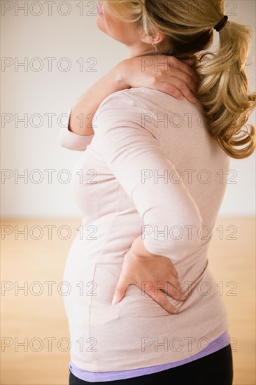 Pregnant woman suffering from backache