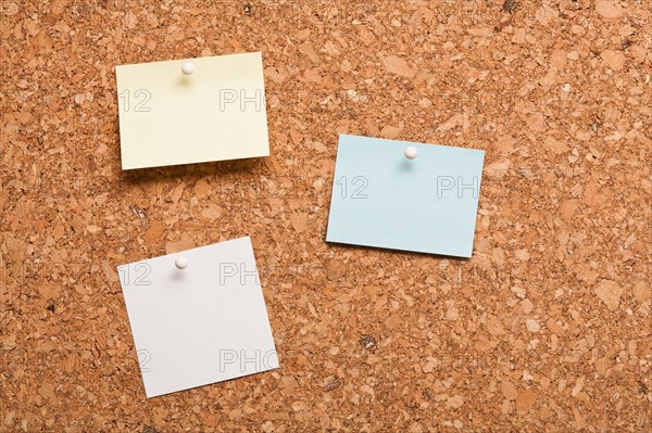 Corkboard with Note papers