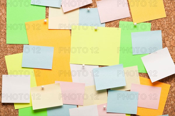 Corkboard with Note papers