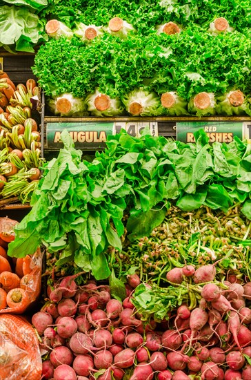 Stack of fresh vegetables