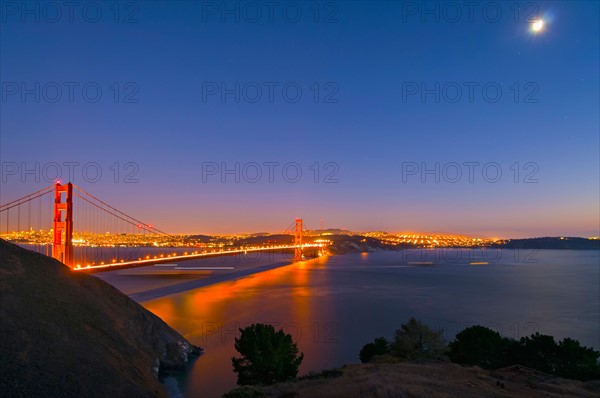 Night view of bridge