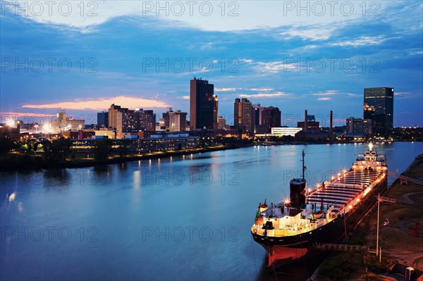 Cityscape at evening