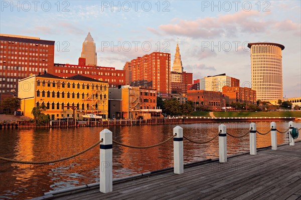 Cityscape at sunset