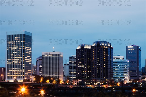 Cityscape at evening