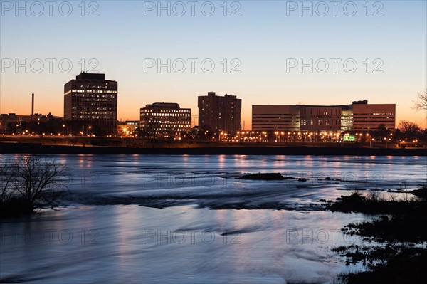 New Jersey, Trenton, Cityscape at night