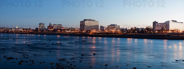 New Jersey, Trenton, Cityscape at night