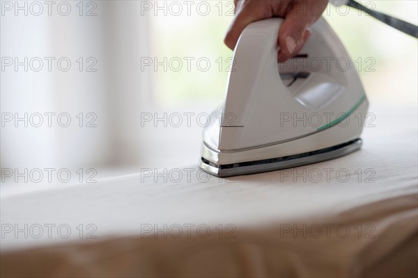 Woman ironing