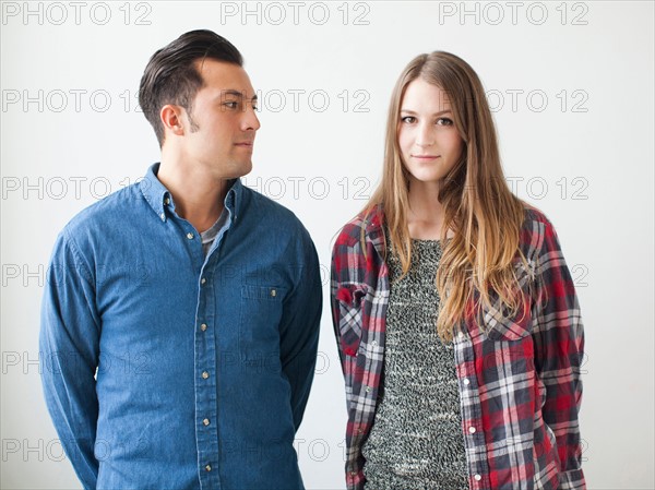 Studio Shot portrait of young people