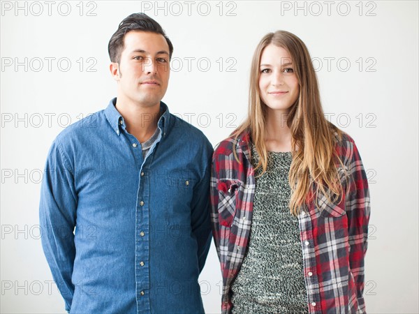 Studio Shot portrait of young people