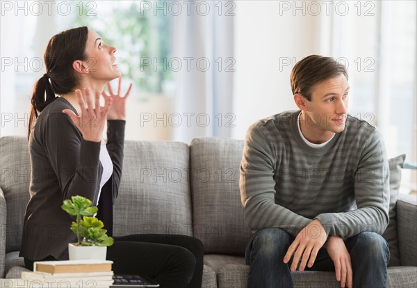 Couple having argument.