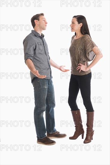 Couple having argument.