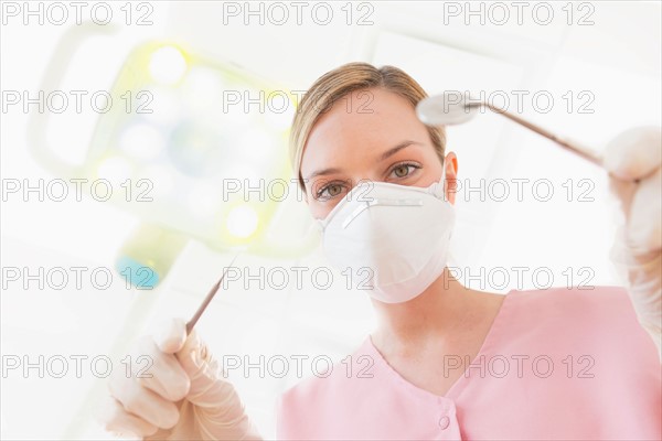 Female dentist.