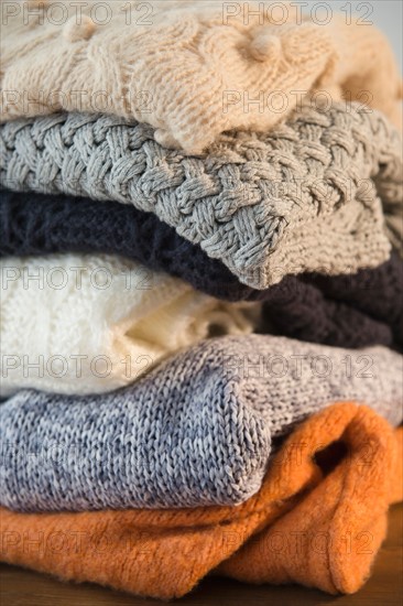 Folded sweaters