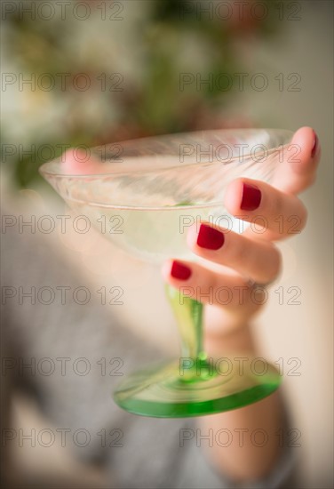 Woman holding champagne