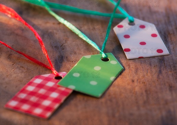 Colorful gift tags