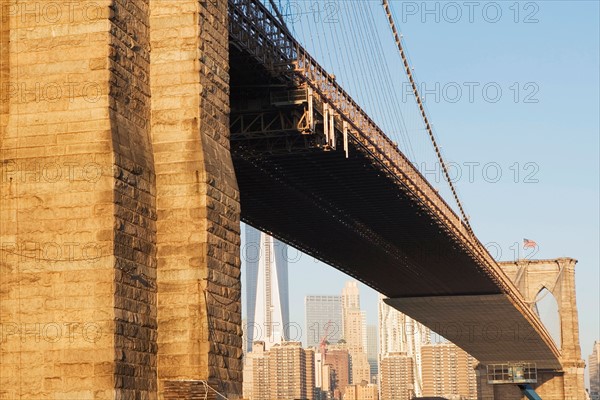 Brooklyn Bridge and Manhattan in distance