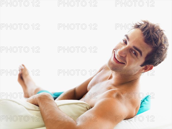 Portrait of man relaxing