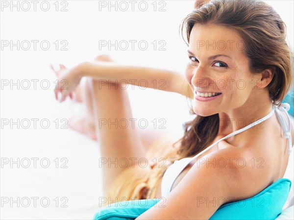 Portrait of young woman relaxing