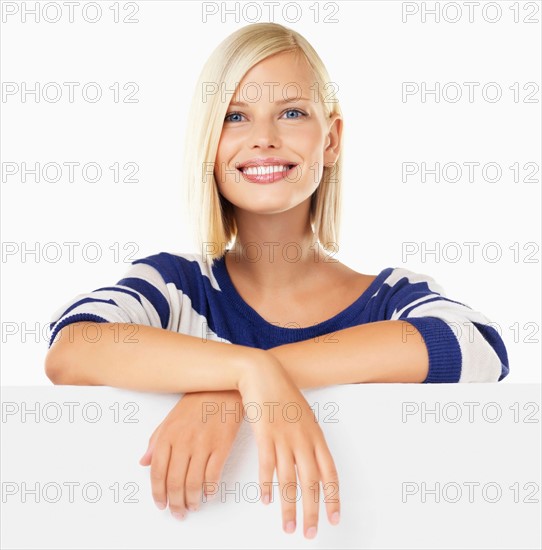 Studio portrait of young woman