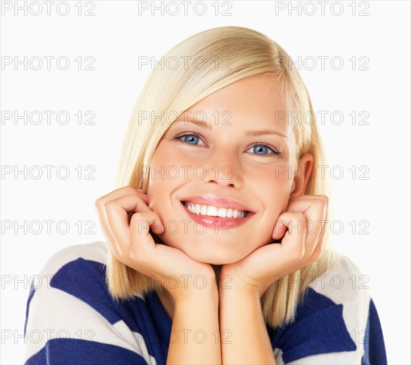 Studio portrait of young woman