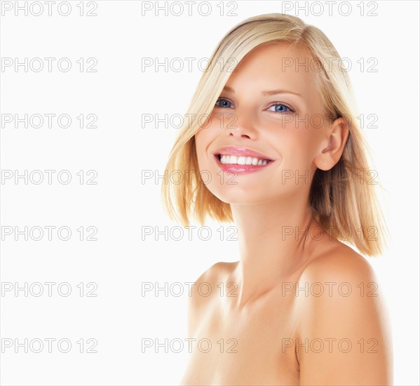 Studio portrait of young woman