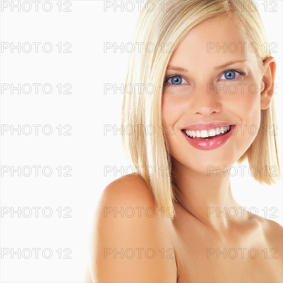 Studio portrait of young woman