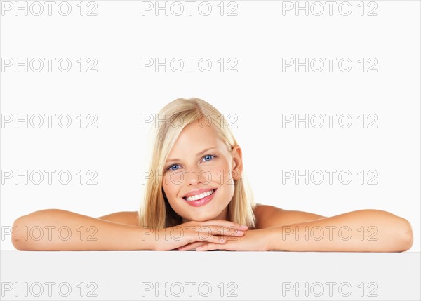 Studio portrait of young woman