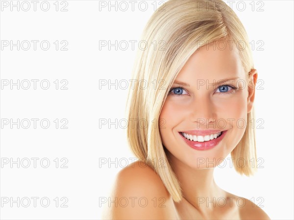 Studio portrait of young woman