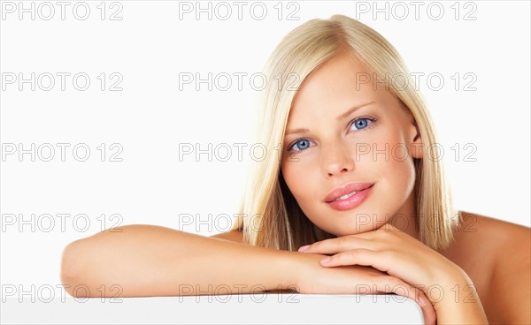 Studio portrait of young woman