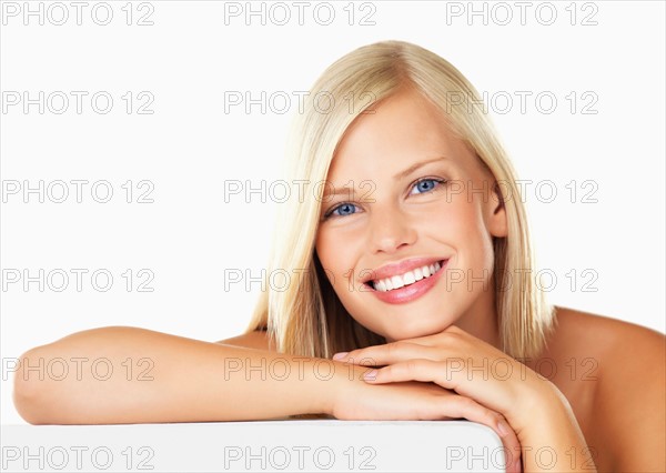 Studio portrait of young woman