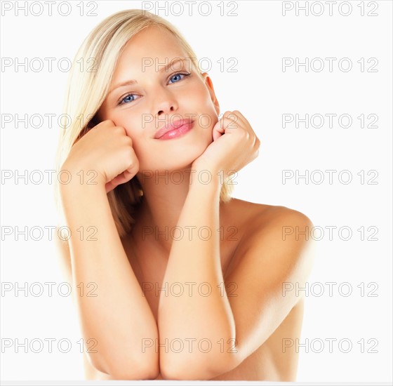 Studio portrait of young woman