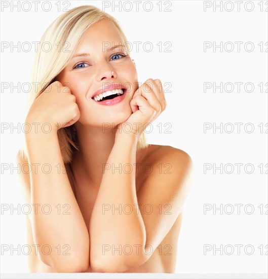 Studio portrait of young woman