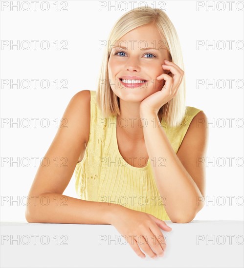 Studio portrait of young woman