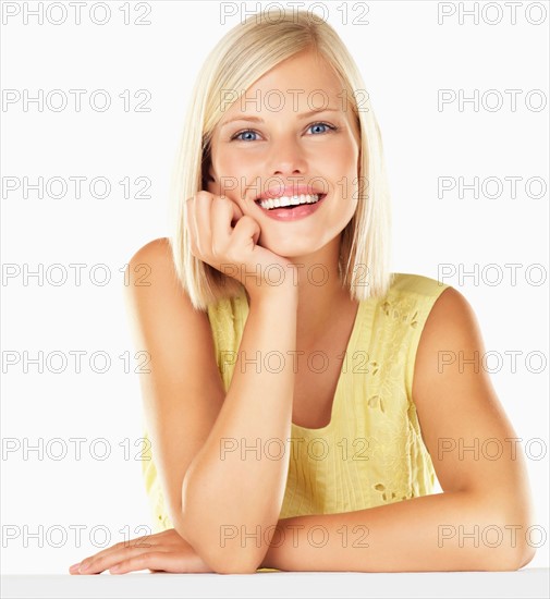 Studio portrait of young woman