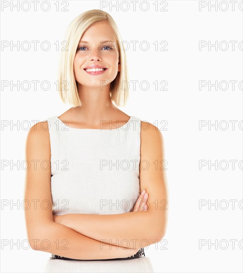 Studio portrait of young woman