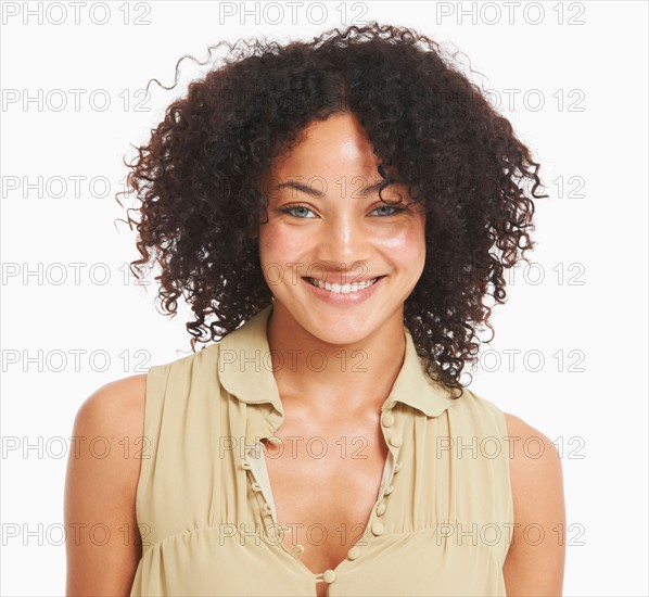 Studio portrait of young woman